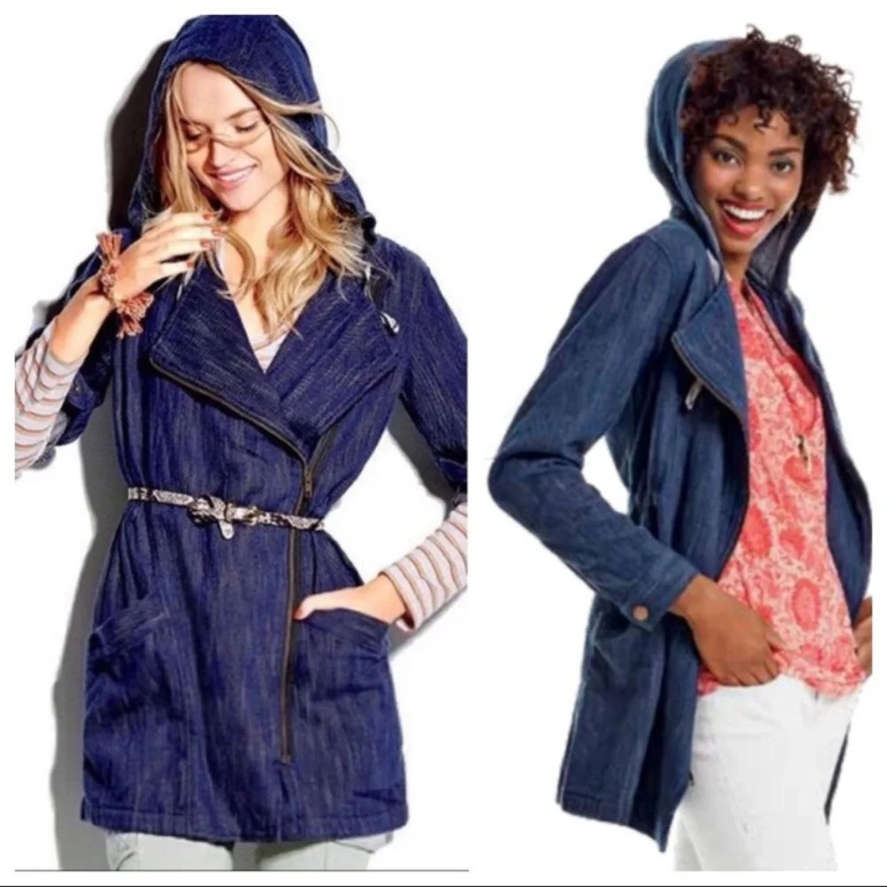 CAbi Washed Indigo Blue Adventure Anorak‎ Jacket